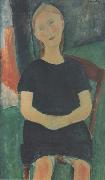 Amedeo Modigliani, Jeune fille sur une chaise (mk38)